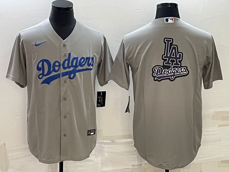 Men's Los Angeles Dodgers Gray Baseball Jersey